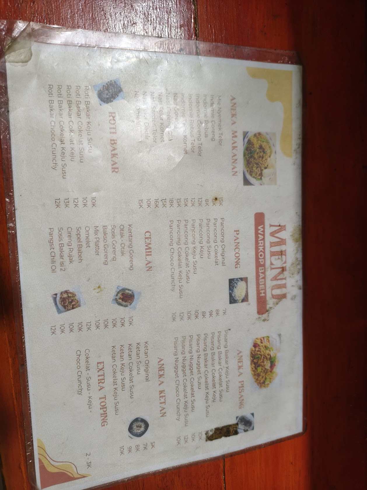 Daftar Harga & Menu Lengkap